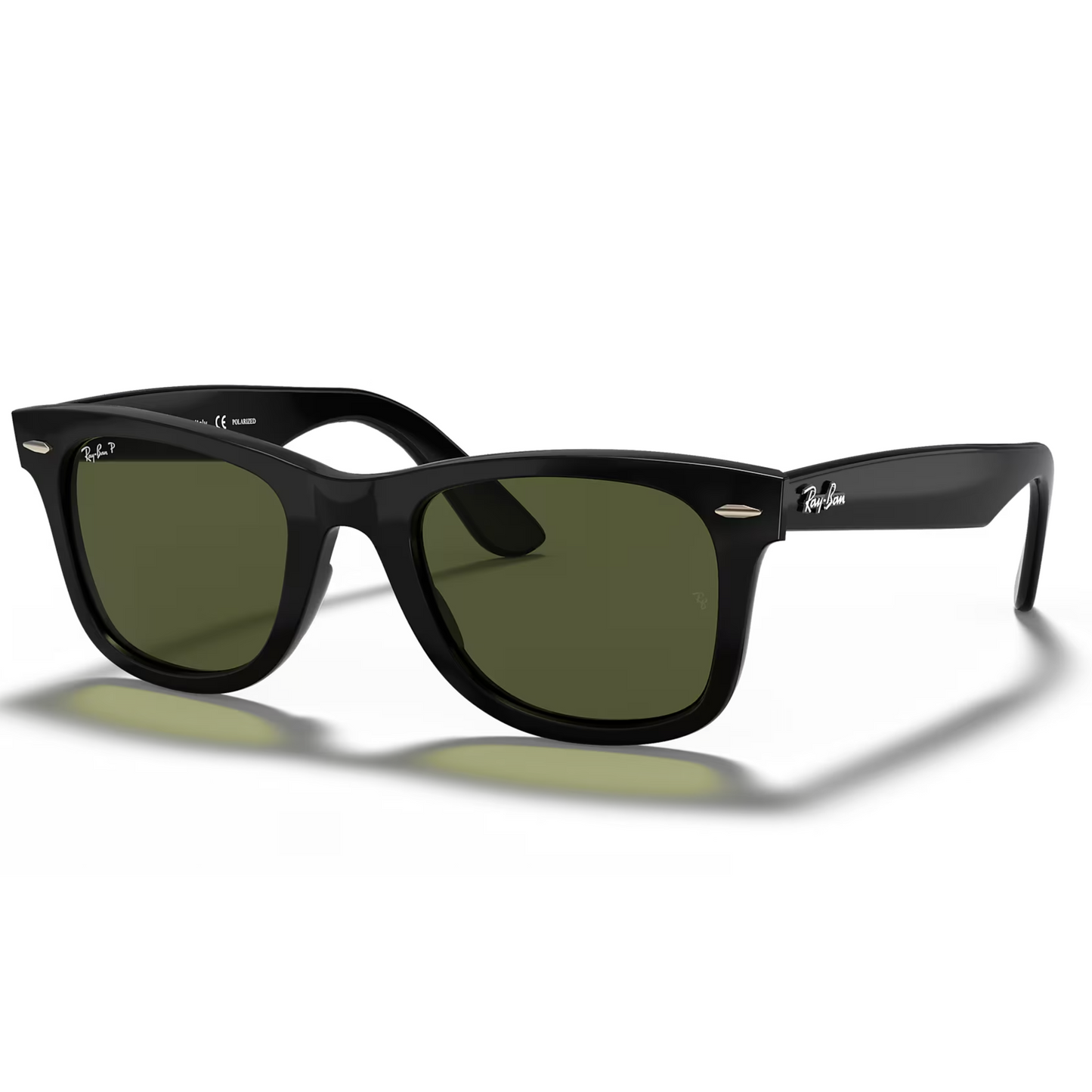 Ray-Ban RB4340 601 50 Wayfarer Black - Green Lenses
