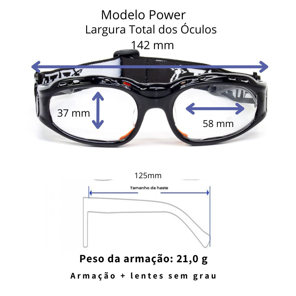 Titans Power Black Sports Glasses