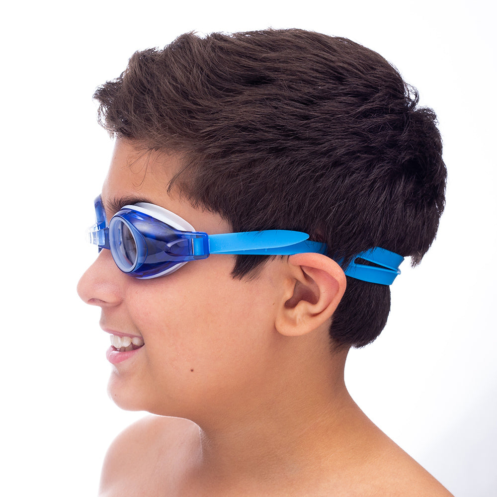 Óculos de Natação Graduado Personalizado Titans Poseidon Azul