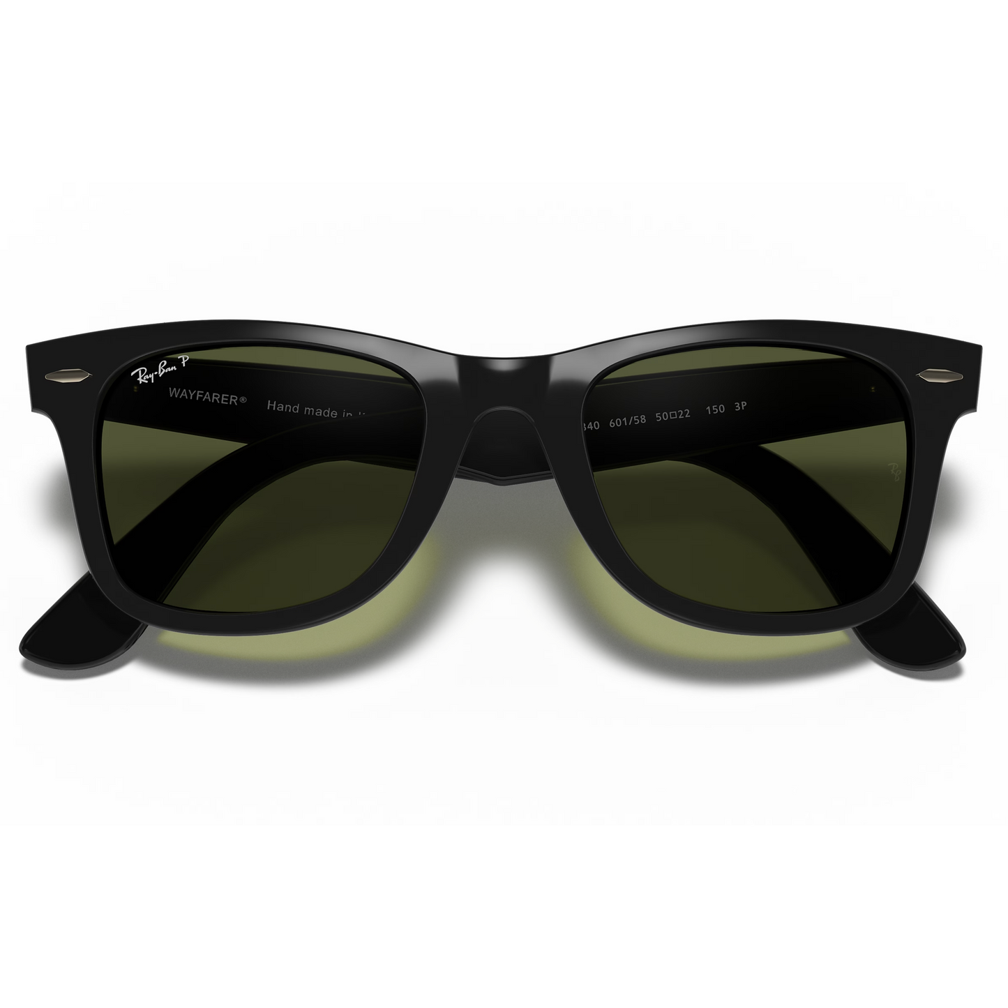 Ray-Ban RB4340 601 50 Wayfarer Negro - Lentes Verde 