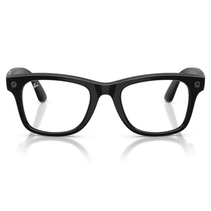 Ray Ban Meta Geração 3 Wayfarer RW4011V 2000 Shiny Black 53 Graduável