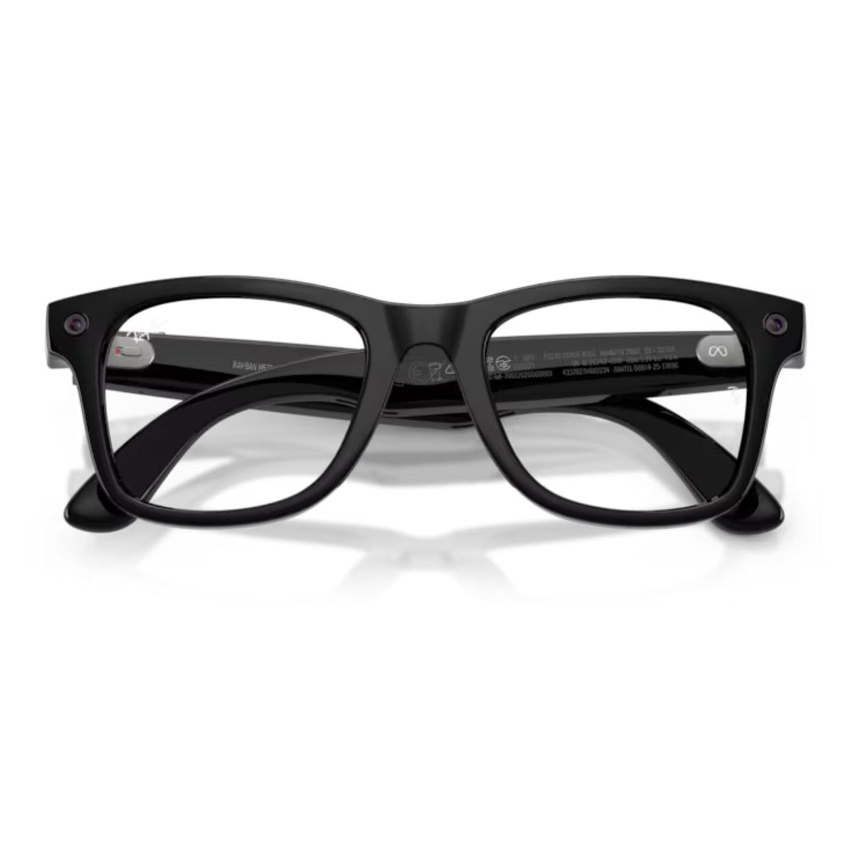 Ray Ban Meta Geração 3 Wayfarer RW4011V 2000 Shiny Black 53 Graduável
