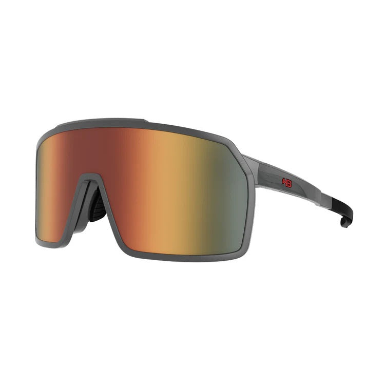 Óculos Ciclismo com Clip HB Presto Red Orange Chrome